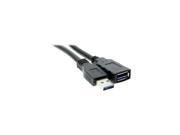 USB 3.0 Cable Extension Molded A Male to A Female 12 inch cable