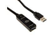 GearMo USB 3.0 Extension Cable Super Speed 49ft. A Male to A Female with Amplifier AC Adapter