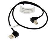 USBGear 2ft. USB 2.0 Cable Right Angle A to Right Angle B 28 28AWG
