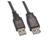 USBGear 6ft USB 2.0 Extension Translucent Smoke Color Foil and Braid Shielded Cable