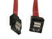 30in Serial ATA SATA Latching Cable Straight to Right Angle