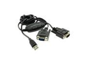 CableMax CableMax USB to Dual Serial DB9 5ft.Cable Adapter for Windows
