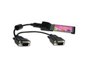 SERIALGEAR Two Port RS 232 ExpressCard DB 9 Dongle for New Laptops