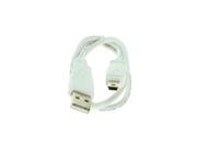 USBGear USB 2.0 Hi Speed A to Mini B Device Cable 20inch.White 26AWG