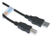 USBGear USB 2.0 Hi Speed A Male to B Male Device Cable Black