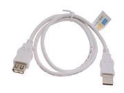 USBGear USB 2.0 Hi Speed A to A Extension Cable 24 inch Pure White