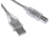 USBGear Clear USB 2.0 Hi Speed A Male to B Male Device Cable