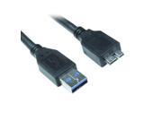 USBGear 1ft. USB 3.0 5Gbps Type A Male to Micro B Male Super Speed Cable