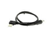 USBGear 2ft. USB 2.0 Right Angle High Speed A to MINI B Cable 24 20AWG
