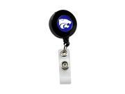 NCAA Kansas State Wildcats Team Logo Retractable Badge Reel Id Ticket Clip