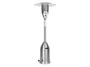Outdoor Courtyard Garden Stainless Steel Deluxe Backyard Patio Heater With Wheel Mobility