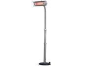 WT Living Stainless Steel Telescoping Offset Pole Mounted Infrared Patio Heater