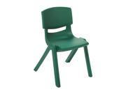 ECR4Kids 14 Kids Children Indoor Playschool Stackable Resin Chair Spring Green 6 Pack
