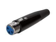 Cmple - 3Pin XLR Cable Female Microphone Plug Connector - Black Cmple - 3Pin XLR Cable Female Microphone Plug Connector - Black