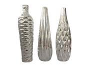 D Lusso Designs Home Decor Bella Collection Three Vase Set