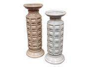D Lusso Designs Home Decor Two Candle Holder Set