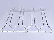 4 row stainless steel glasses cup bar rack household wine holder