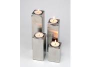 stainless steel 4pcs candlestick table dinner candle holder