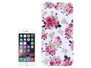 Pink Roses Flowers Pattern TPU Case for iPhone 6
