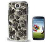 Rose Pattern Scrub Paste Skin Crystal Case for Samsung Galaxy S 4 IV i9500