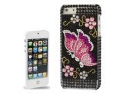 Diamond Plastic Case Butterfly For iPhone 5