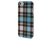 Grid Pattern Plastic Case for iPhone 5