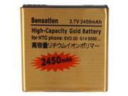 2450mAh Gold Battery for HTC Sensation XL G18 G21 G14 EVO 3D Sprint