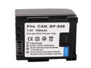 700mAh BP809 Battery for Canon HF10 HF100 HF11 HG21 VIXIA HF10 VIXIA HF100 IVIS HF10 IVIS HF100