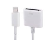 30 Pin Female to Lightning 8 Pin Male Sync Data Cable Adapter for iPhone 5 iPad mini mini 2 Retina iTouch 5 Length 14cm