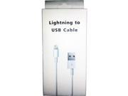 IPhone 5 5c 5s Lightning Charger Charging Cable USB 8 pin 3ft