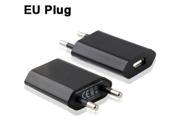 EU Plug USB Charger for iPhone 5 iPad mini mini 2 Retina iPhone 4 4S iPhone 3GS 3G iPod Touch Black