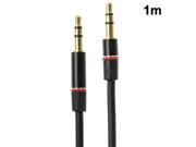 Original 3.5mm jack Earphone Cable for iPhone iPod MP3 Length 1m Black Red