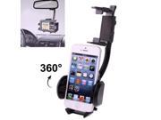 Universal Car Rearview Mirror Holder for iPhone 5 5S 4 4S Other Mobile Phone Support 360 Degree Rotation