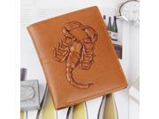 Men Leather Scorpion Style ID Credit Cards Holder Wallet Purse Horizontal