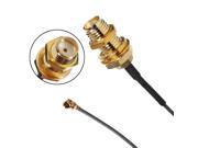 SMA Female Jack Straight Bulkhead For IPX U.fl Pigtail 1.13mm Cable