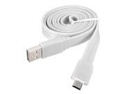 3FT 1M Micro USB Flat Noodle Charger Cable Cord for HTC Samsung