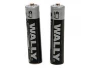 2 Pieces WALLY 1.5V Zinc Carbon AAA Batteries