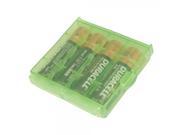 4Pcs Duracell AA 1.5V Alkaline Battery Box Green