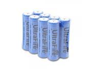 8 pcs UltraFire Rechargeable 18650 3.7V 2400mAh Batteries Blue