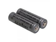 2Pcs TangsFire 900mAh 3.7V Rechargeable 14500 Lithium Batteries Gray