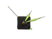 Green Black Luminous Hands Quartz Clock Spindle Movement