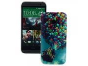 Unique Balloons Pattern Painting PC Protective Case for HTC M8 Multicolor
