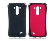 Thin Waist Style Spot Pattern TPU Protective Case for LG G3 Rose Red
