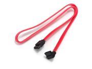 Right Angle To Straight SATA HDD Hard Driver Cable Red