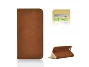 Angibabe Dull Polish PU Leather Case with Card Slot and Rubber Band for 4.7 iPhone 6 Brown