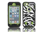 Zebra-stripe Pattern Protective Case for iPhone 5C Green Background Zebra-stripe Pattern Protective Case for iPhone 5C Green Background
