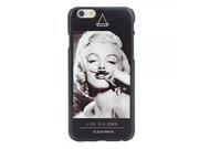 Sexy Monroe Mustache Pattern Aluminum Hard Protective Case for 4.7 iPhone 6