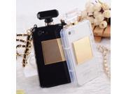 Creative Aromatic Perfume Bottle Style TPU Protective Case with Wrist Strap for iPhone 4 4S Transparent