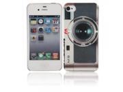 Trendy Hard Protective Case with M9 Camera Pattern for iPhone 4 4S