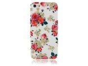 Plastic Protective Case with Rose Pattern for iPhone 5 5S